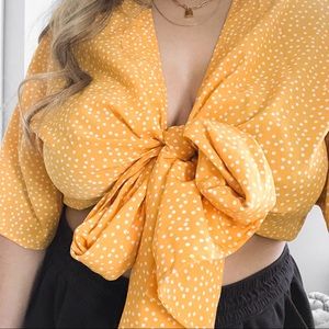 Front Tie Blouse